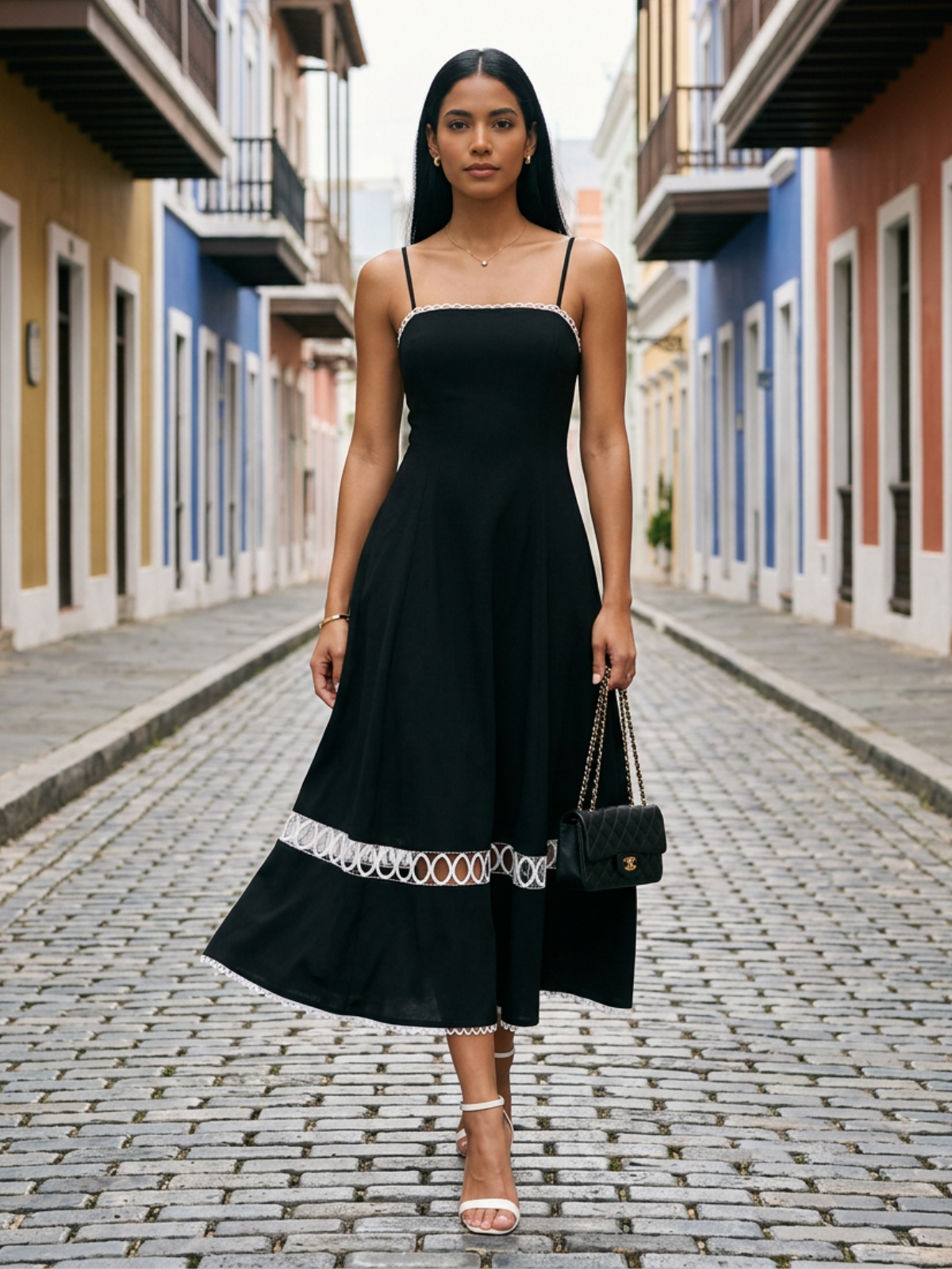 Noche Clásica Midi Dress