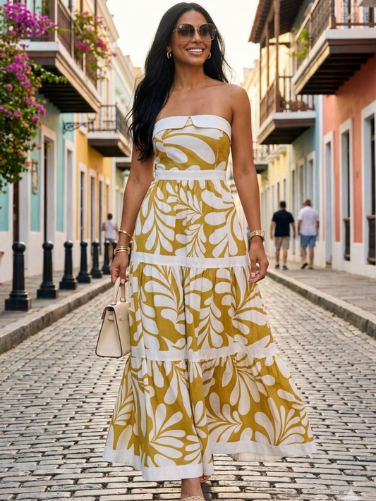 Sol Dorado Maxi Dress (Pre-orden Junio 26 Approx.)