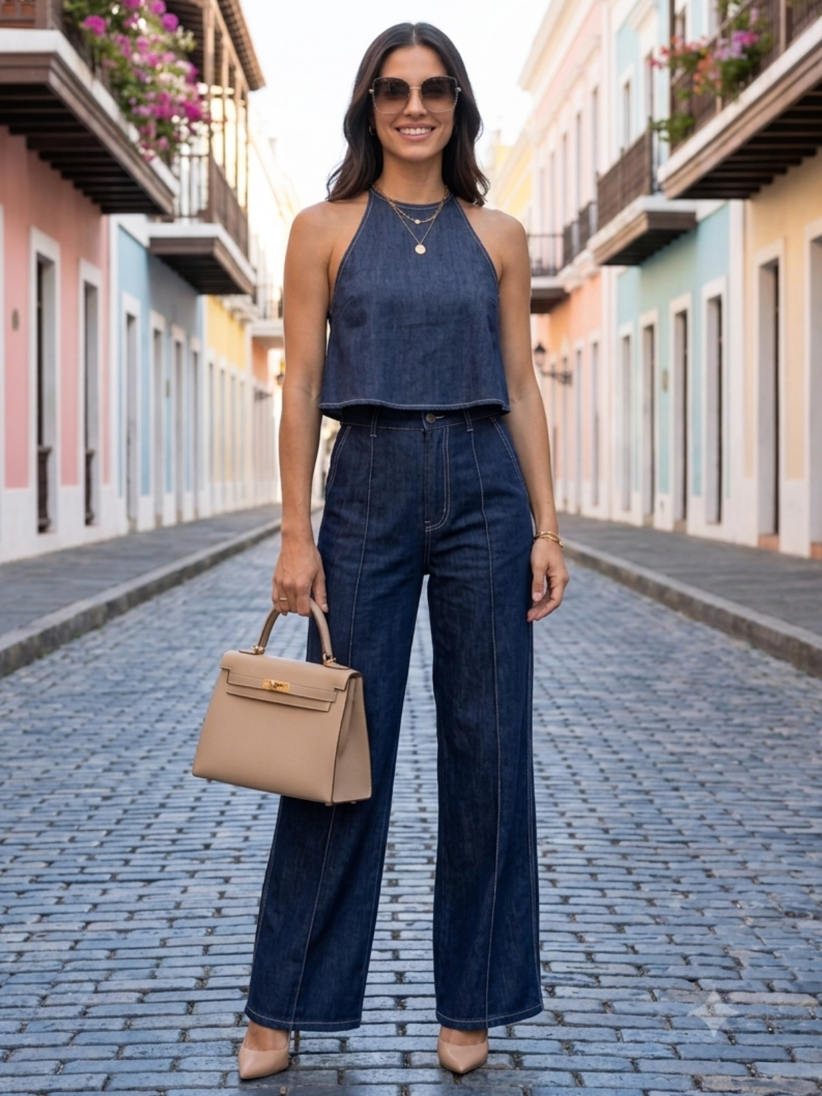 Denim Noches de Capri Set (Pre-Orden Julio 2 Approx.)