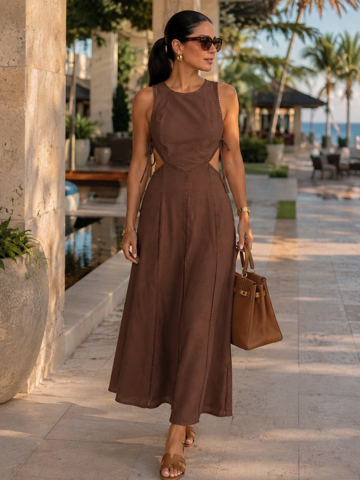 Tierra Morena Midi Dress (Pre-Orden Agosto 20 Approx.)