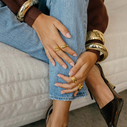 Sol Dorado Double Ring