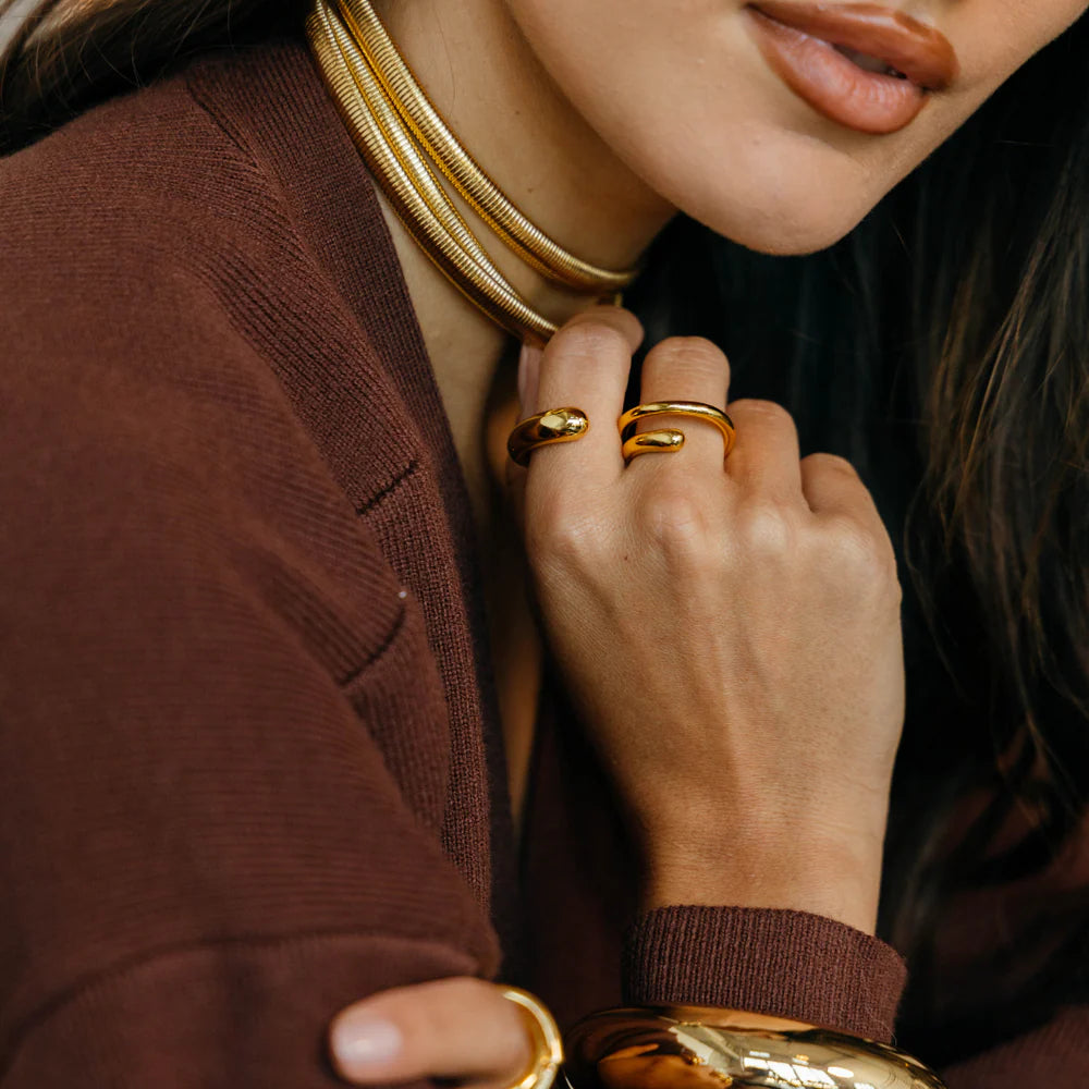 Sol Dorado Double Ring