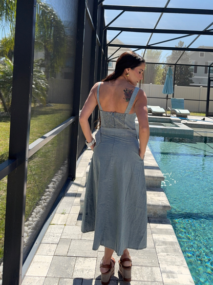 Caribe Azul Denim Dress