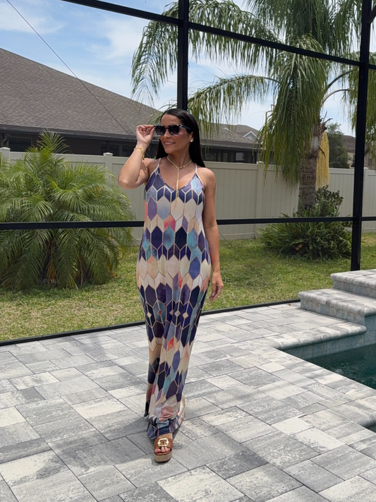 Me fui de vacaciones maxi dress