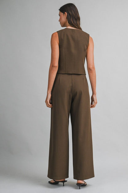 Medianoche Serena Set (Navy y Brown)