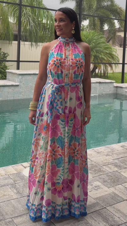 Isla Tropical Maxi Dress
