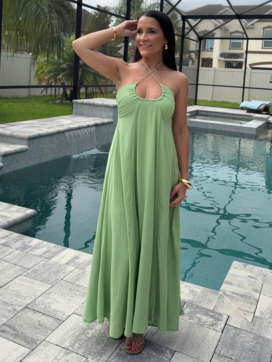 Encanto Verde Maxi Dress